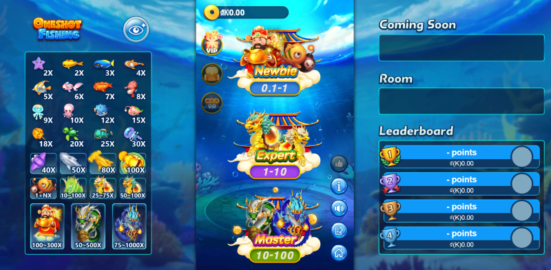 bắn cá Oneshot Fishing God55